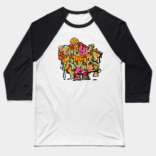 Break the rules graffiti monster Baseball T-Shirt